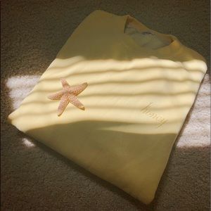 🌻a pre loved brandy honey yellow sweatshirt